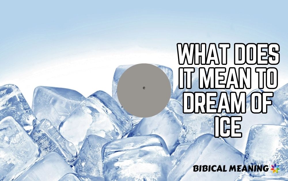 Dreaming of ice