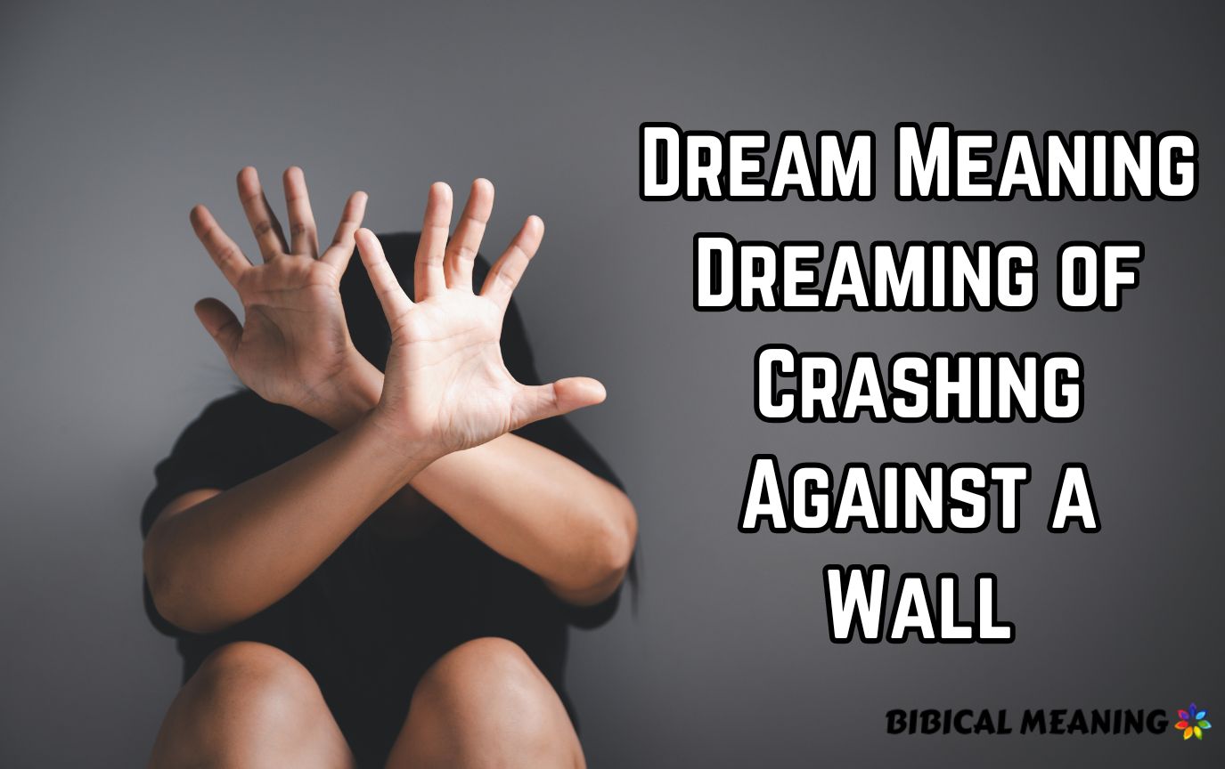 Dream Meaning Dreaming of Crashing Against a Wall