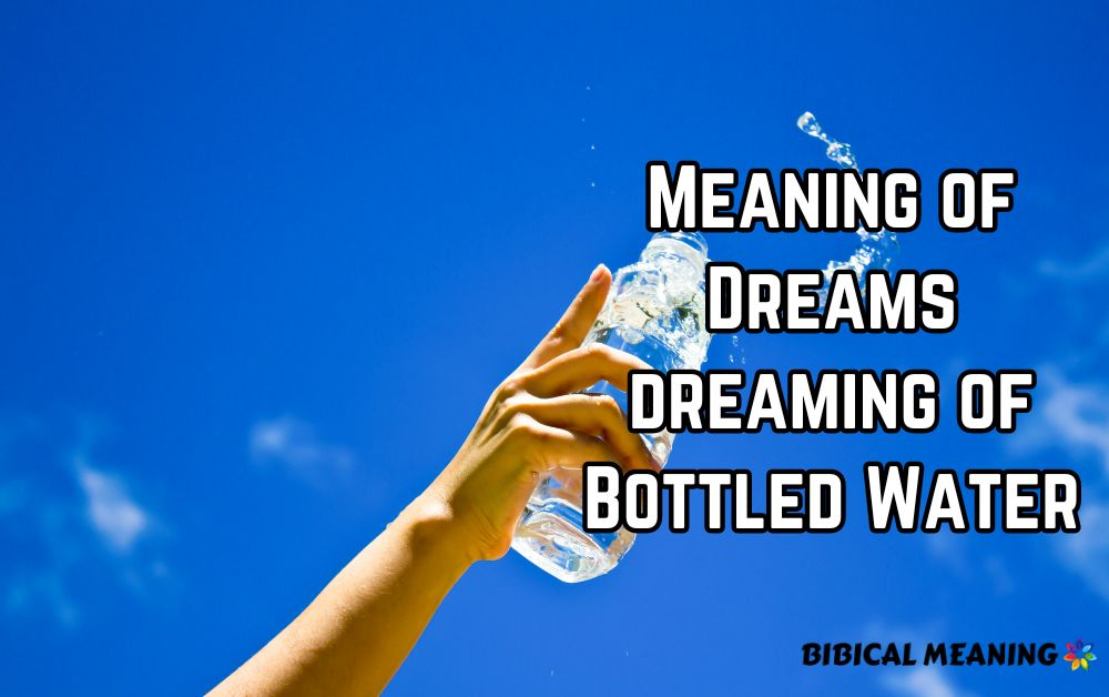 Meaning of Dreams dreaming of Bottled Water